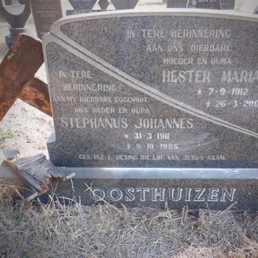 OOSTHUIZEN Stephanus Johannes 1911-1985 &amp; Hester Maria 1912-2005