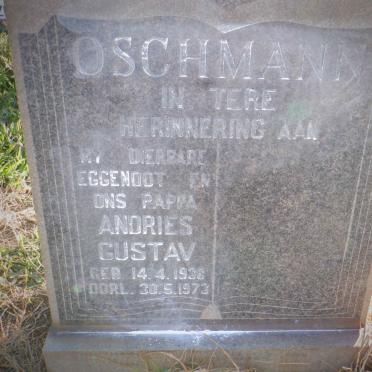 OSCHMANN  Andries Gustav 1938-1973