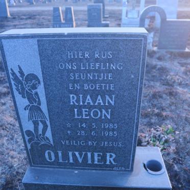 OLIVIER Riaan Leon 1985-1985