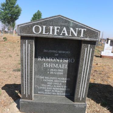 OLIFANT Ramontsho Ishmael 1960-2008