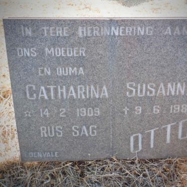 OTTO Catharina Susanna 1909-1988