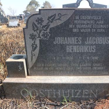 OOSTHUIZEN Johannes Jacobus Hendrikus 1936-1992