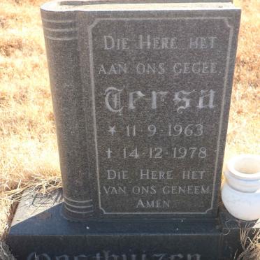 OOSTHUIZEN Tersa 1963-1978