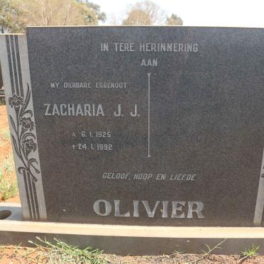 OLIVIER Zacharia J.J. 1925-1992