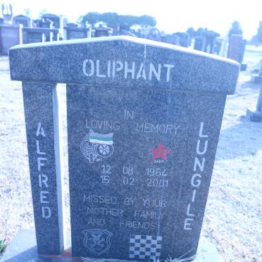 OLIPHANT Alfred Lungile 1964-2001