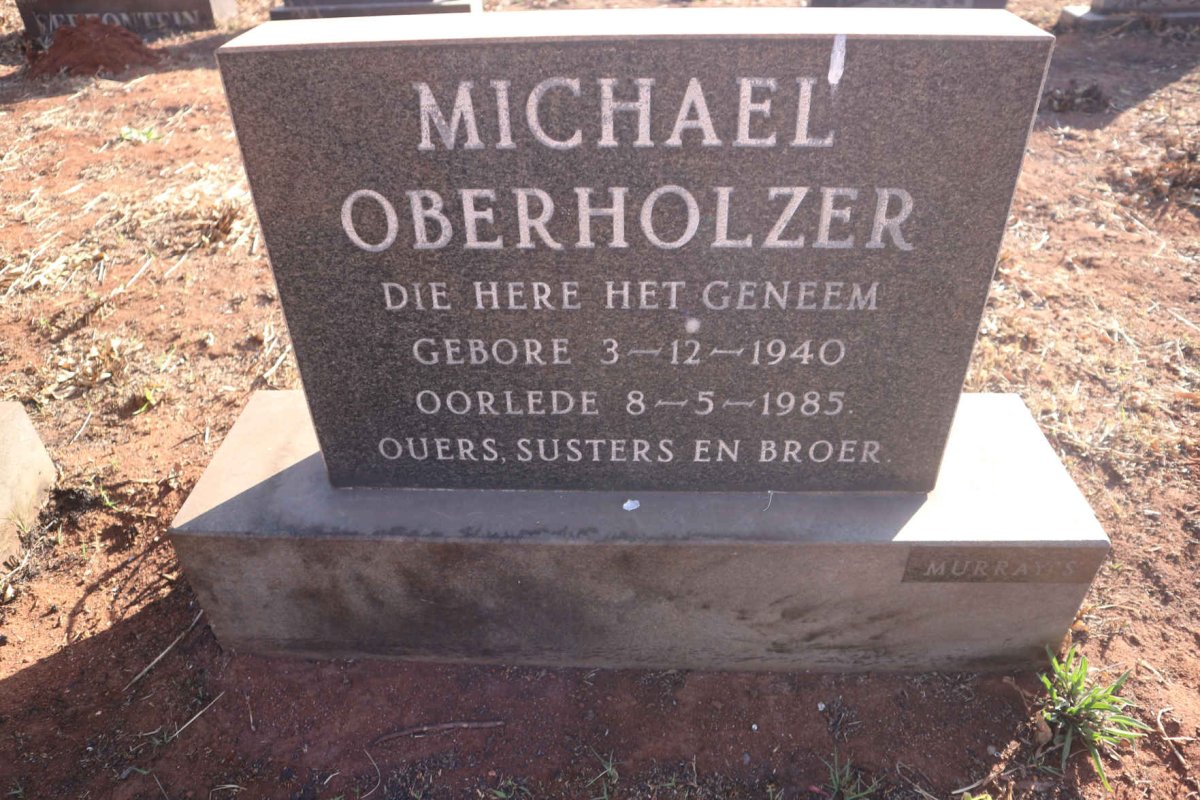 OBERHOLZER Michael 1940-1985