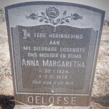OELOFSE Anna Margaretha 1924-1978
