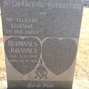 OOSTHUIZEN Hermanus Johannes 1926-1974