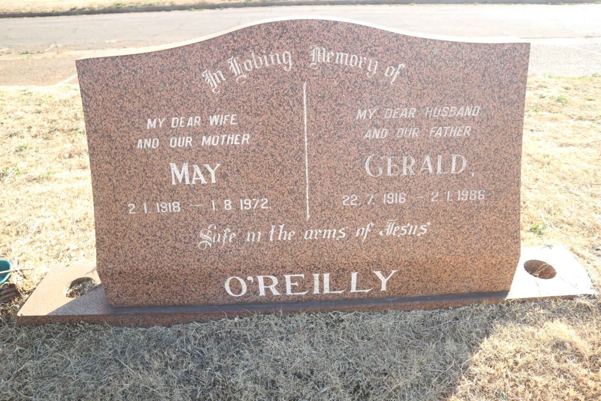 O'REILLY Gerald 1916-1986 &amp; May 1918-1972