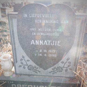 OBERHOLZER Annatjie 1913-1998