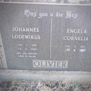 OLIVIER Johannes Lodewikus 1915-1985 &amp; Engela Cornelia 1911-1987