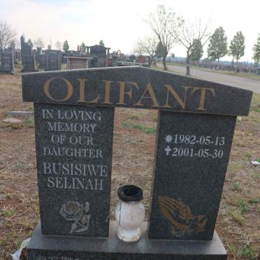 OLIFANT Busisiwe Selinah 1982-2001 