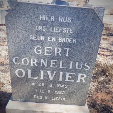 OLIVIER Gert Cornelius 1943-1983