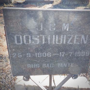OOSTHUIZEN J.C.M. 1906-1999