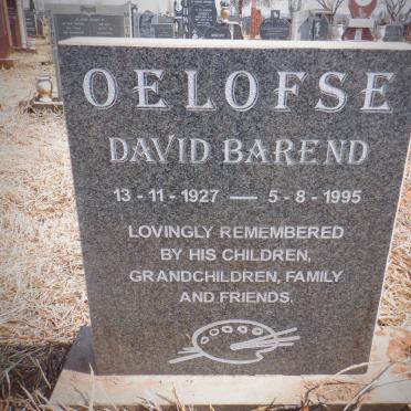 OELOFSE David Barend 1927-1995