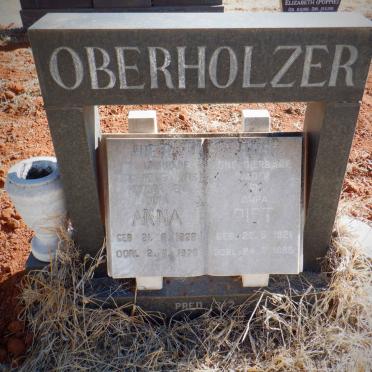 OBERHOLZER Piet 1921-1985 &amp; Anna 1922-1975