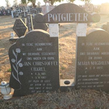 POTGIETER Jan Christoffel Charel 1921-1987 &amp; Maria Magdalena 1925-