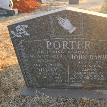 PORTER John Daniel 1910-1995 &amp; Dolly 1914-1985