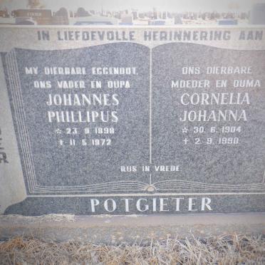 POTGIETER Johannes Phillipus 1898-1972 &amp; Cornelia Johanna 1904-1990