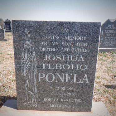 PONELA Joshua Teboho 1964-2010