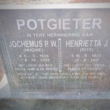 POTGIETER Jochemus P.W. 1929-2005 &amp; Henrietta J. 1933-2017