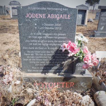 POTGIETER Anje 197?-2016 :: POTGIETER Jodene Abigaile 2004-2012 