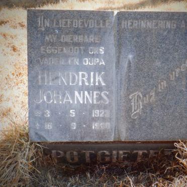POTGIETER Hendrik Johannes 1923-1980