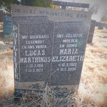 POTGIETER Lucas Marthinus 1916-1973 &amp; Maria Elizabeth 1922-2004