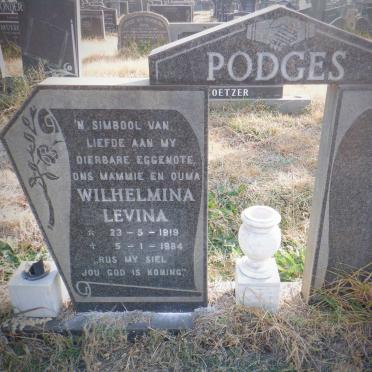 PODGES Wilhelmina Levina 1919-1984