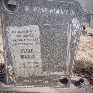 PORTER Elsie Maria 1935-1996