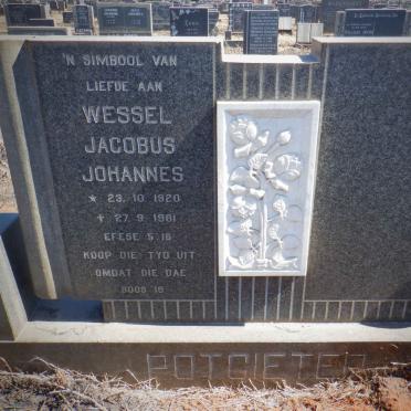 POTGIETER Wessel Jacobus Johannes 1920-1981