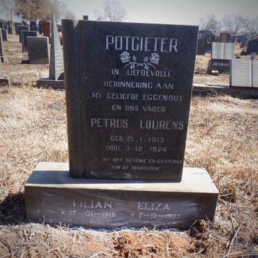 POTGIETER Petrus Lourens 1913-1974 &amp; Lilian Eliza 1916-1992