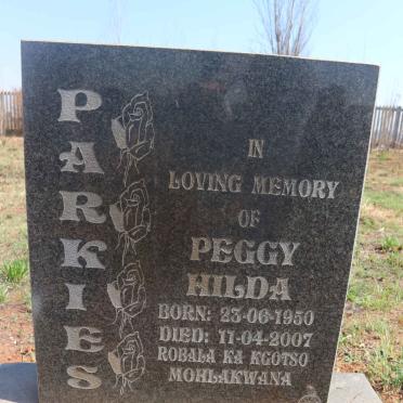 PARKIES Peggy Hilda 1950-2007 