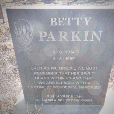 PARKIN Betty 1924-1999