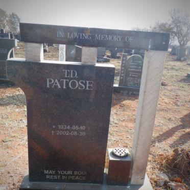 PATOSE T.D. 1934-2002