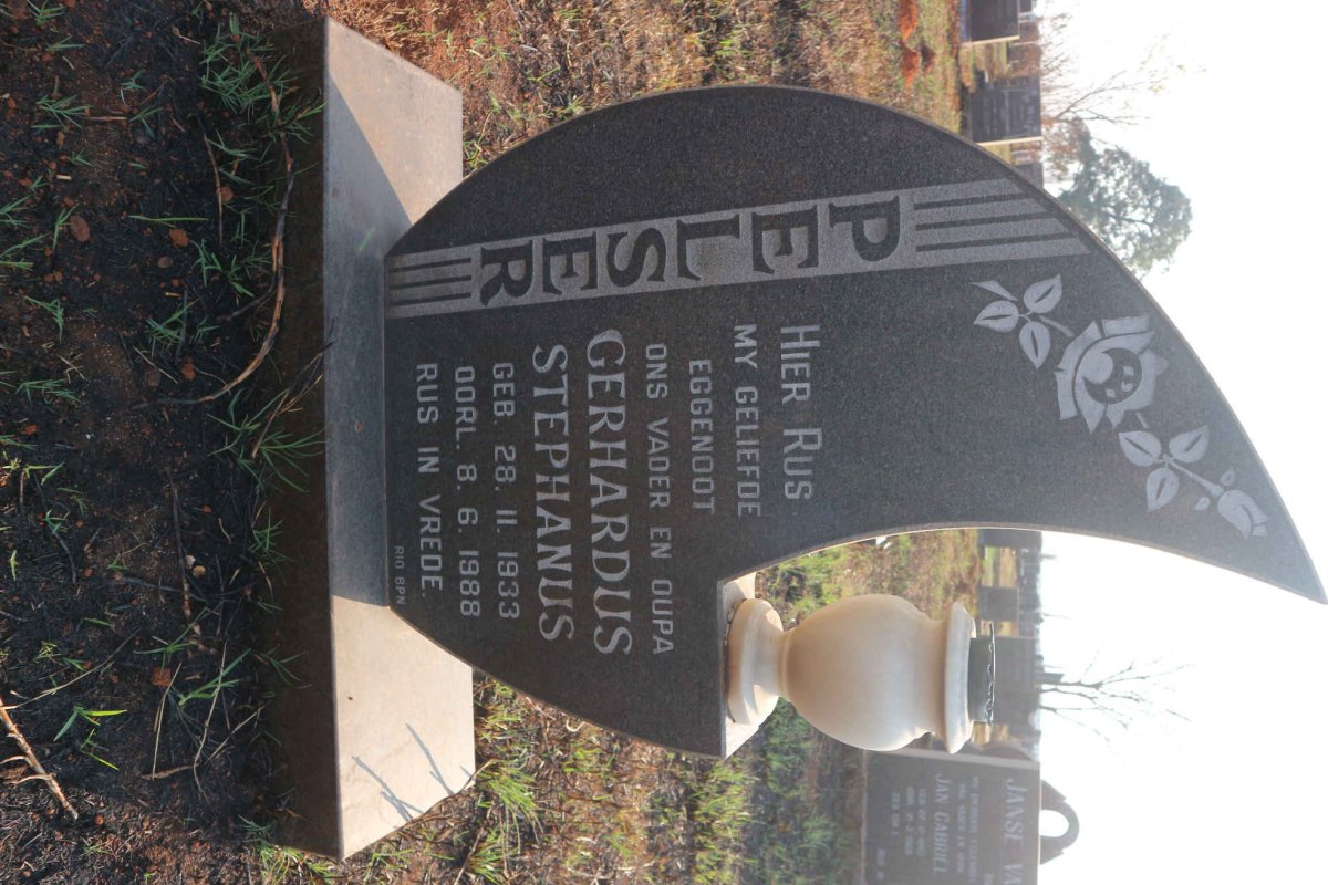 PELSER Gerhardus Stephanus 1933-1988