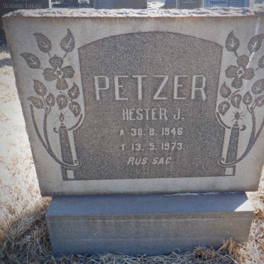 PETZER Hester J. 1946-1973