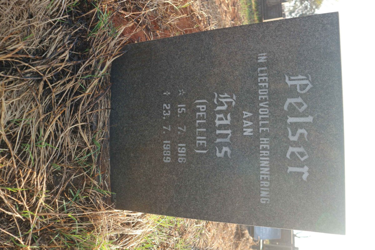 PELSER Hans 1916-1989