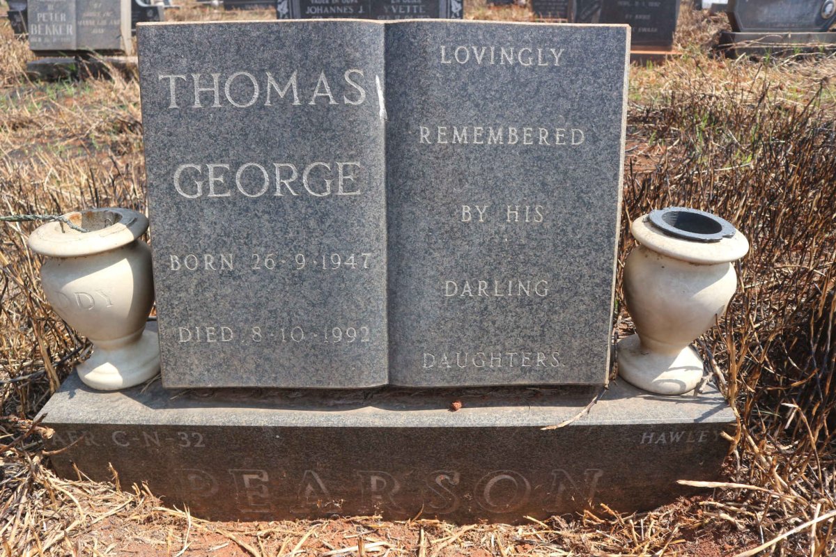 PEARSON Thomas George 1947-1992