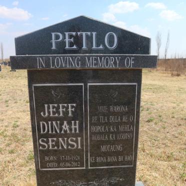 PETLO Jeff Dinah Sensi 1928-2012