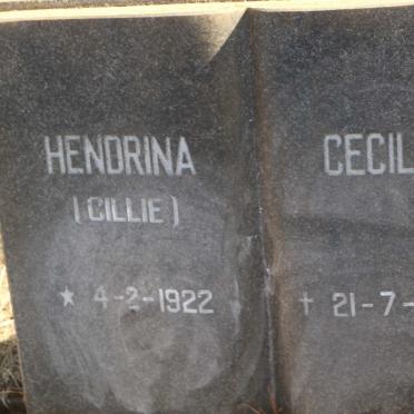 PELSER Willem Jacobus 1915-1978 &amp; Hendrina Cecilia CILLIE 1922-2007