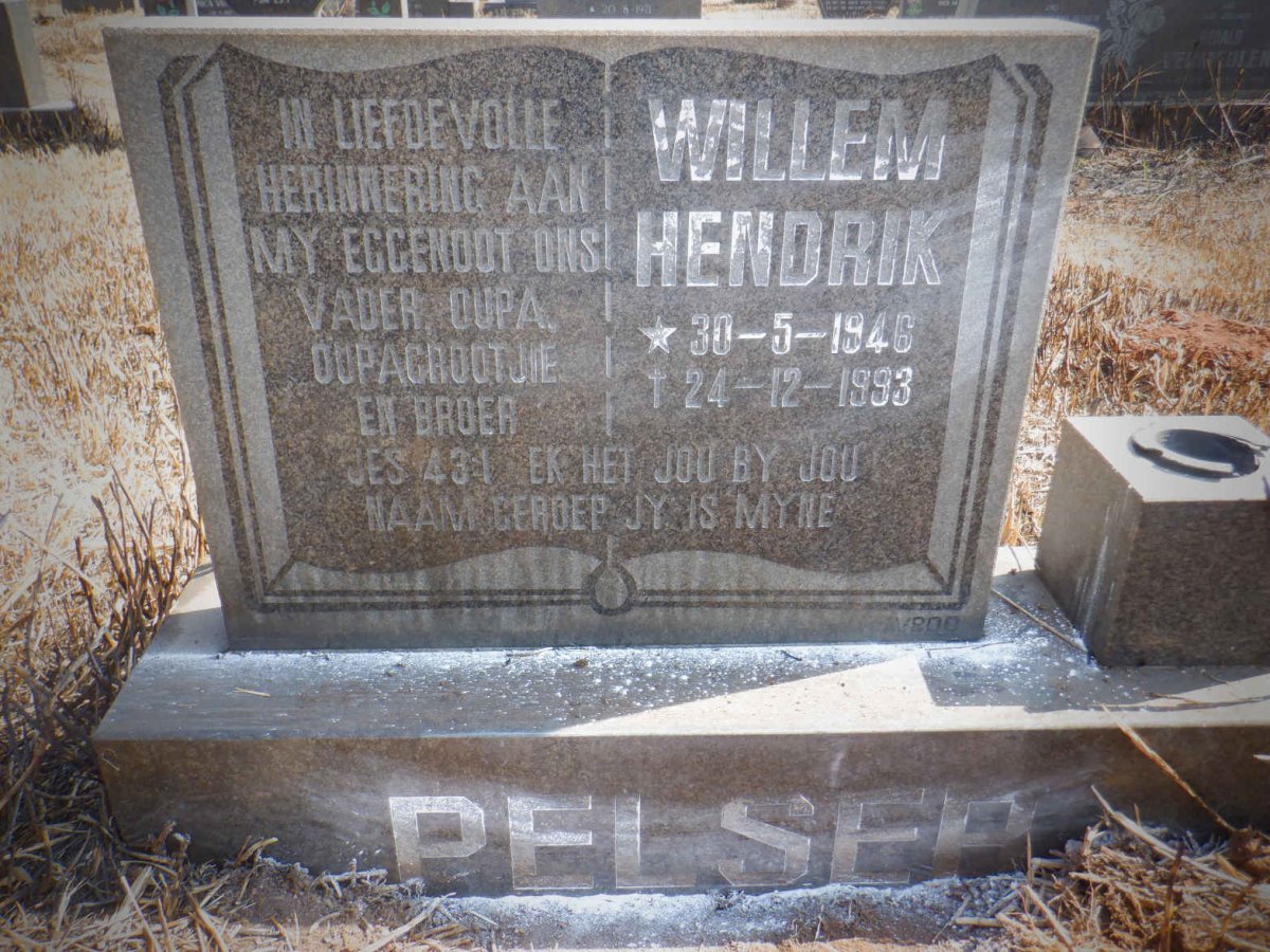 PELSER Willem Hendrik 1946-1993