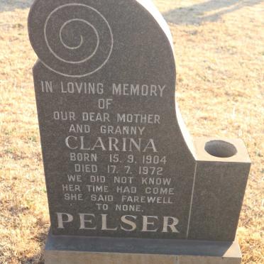 PELSER Clarina 1904-1972