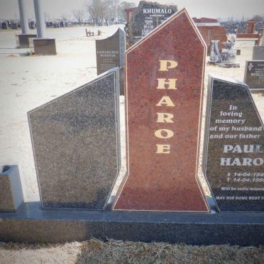 PHAROE Paul Haroe 1946-1998
