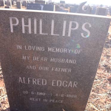 PHILLIPS Alfred Edgar 1910-1986