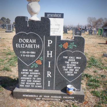 PHIRI Dorah Elizabeth 1961-2011