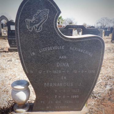 PIETERS Bernardus J. 1923-1995 &amp; Dina 1929-1976