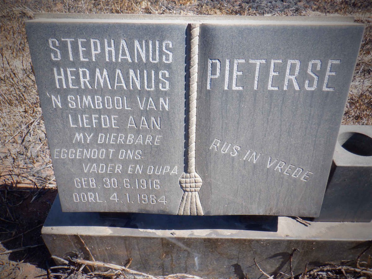 PIETERSE Stephanus Hermanus 1916-1964