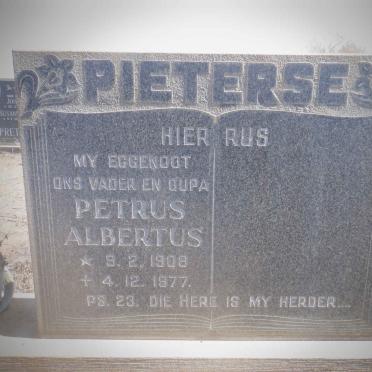 PIETERSE Petrus Albertus 1908-1977