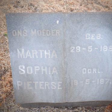 PIETERSE Martha Sophia 1891-1971
